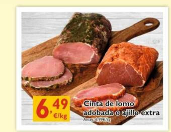 Supermercados La Despensa Cinta De Lomo Adobada O Ajillo Extra oferta