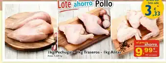 Supermercados La Despensa 1 Kg Pechugas - 1 Kg Traseros - 1 Kg Alitas oferta