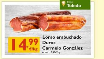 Supermercados La Despensa Lomo Embuchado Duroc Carmelo González oferta