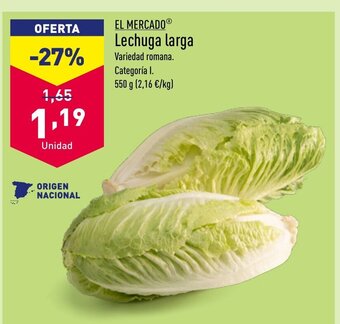 ALDI EL MERCADOⓇ Lechuga larga oferta