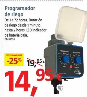 Bauhaus Programador grifo 24 programas 120min oferta