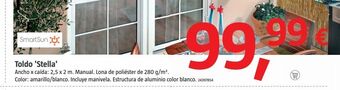 Bauhaus Toldo stella polie. am/bl 2,5x2m oferta