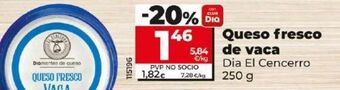 Dia Queso fresco de vaca oferta
