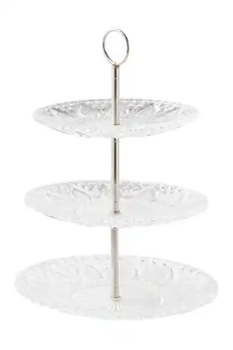 Casa Fleur de lys bandeja de 3 pisos transparente oferta