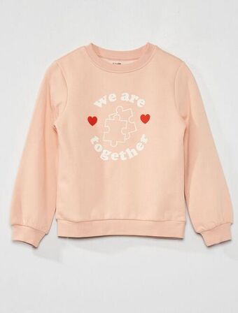 Kiabi Sudadera de felpa con estampado de fantasía oferta