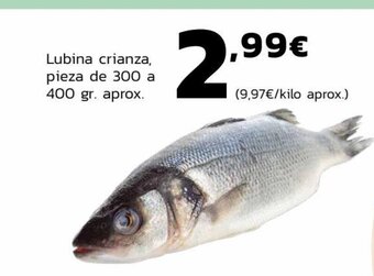 Supermercados Lupa Lubina crianza, pieza de 300 a oferta