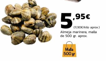 Supermercados Lupa Almeja marinera, malla de 500 gr. aprox. oferta
