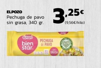 Supermercados Lupa ELPOZO Pechuga de pavo sin grasa, 340 gr. oferta