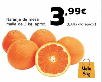 Supermercados Lupa Naranja de mesa, malla de 3 kg. aprox. oferta