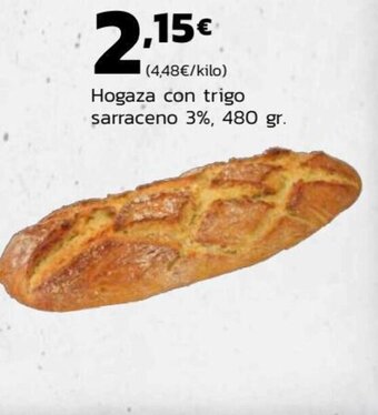 Supermercados Lupa Hogaza con trigo sarraceno 3%, 480 gr. oferta