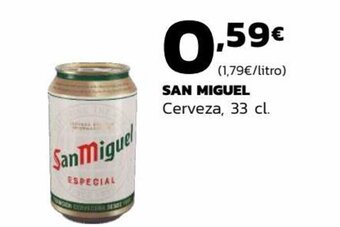 Supermercados Lupa SAN MIGUEL Cerveza, 33 cl. oferta