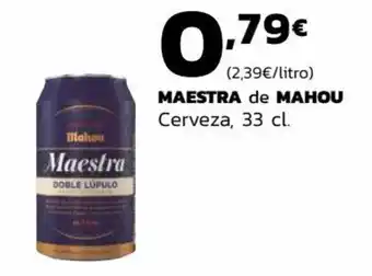 Supermercados Lupa MAESTRA de MAHOU Cerveza, 33 cl. oferta