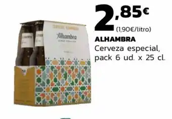 Supermercados Lupa ALHAMBRA Cerveza especial, pack 6 ud. x 25 cl. oferta