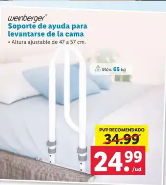 Lidl weinberger Soporte de ayuda para levantarse de la cama oferta