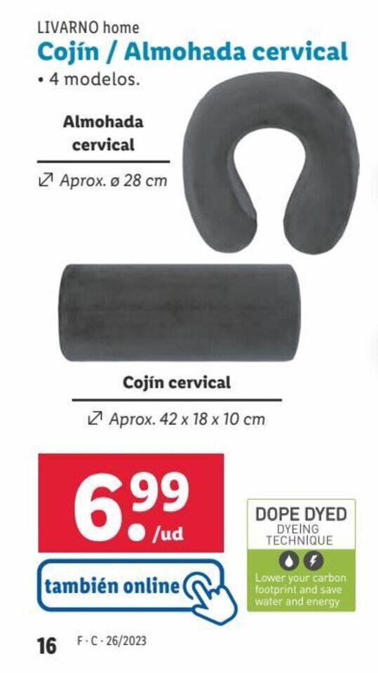 Cojín discount cervical lidl