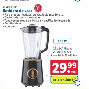 Lidl SILVERCREST* Batidora de vaso oferta
