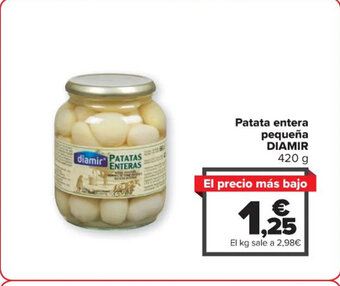Carrefour Patata entera pequeña DIAMIR 420 g oferta