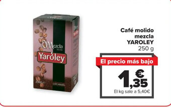 Carrefour Café molido mezcla YAROLEY 250 g oferta