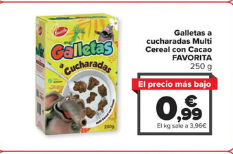 Carrefour Galletas a cucharadas Multi Cereal con Cacao FAVORITA 250 g oferta