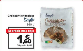 Carrefour Croissant chocolate Simply oferta