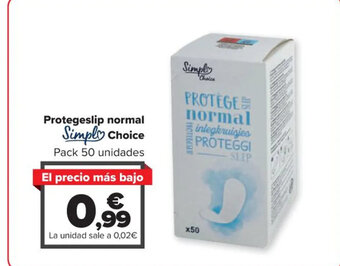 Carrefour Protegeslip normal Simply Choice oferta