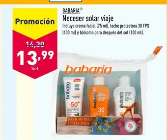 ALDI BABARIAⓇ Neceser solar viaje oferta