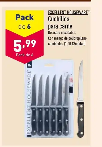 ALDI EXCELLENT HOUSEWAREⓇ Cuchillos para carne oferta
