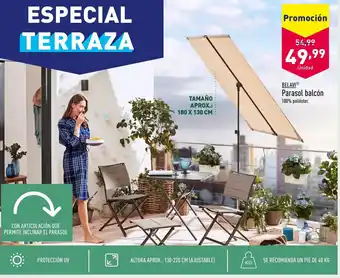 ALDI BELAVIⓇ Parasol balcón oferta