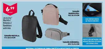 ALDI LIVE IN STYLEⓇ Mochila / Riñonera / Bandolera antirrobo oferta