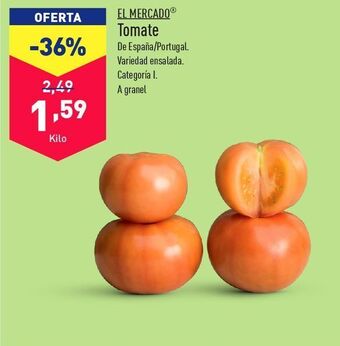 ALDI Tomates el mercado oferta