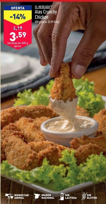 ALDI Alas crunchy chicken oferta