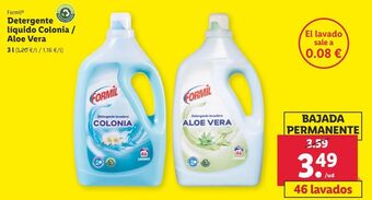 Lidl Detergente líquido formil oferta
