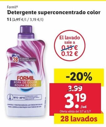 Lidl Detergente formil oferta