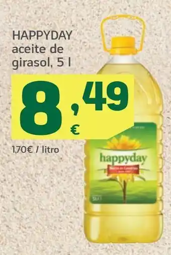 HiperDino Aceite de girasol happyday oferta