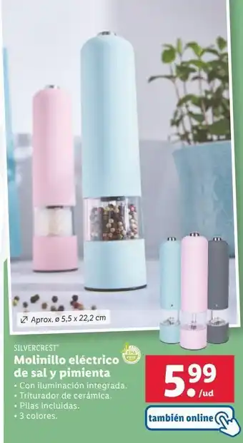 Lidl Molinillo silvercrest oferta