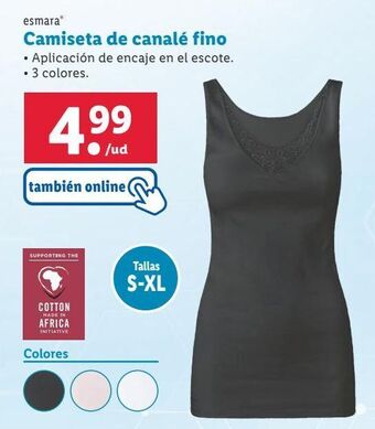 Lidl Camiseta esmara oferta