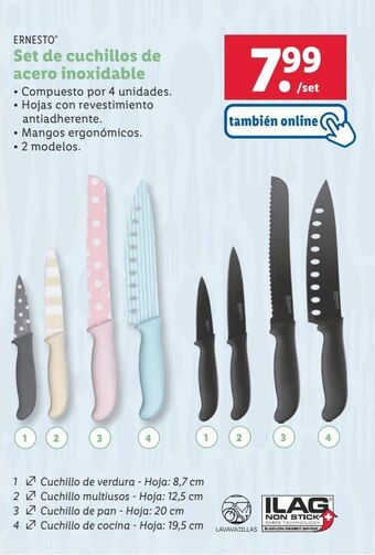 Lidl Cuchillos ernesto oferta
