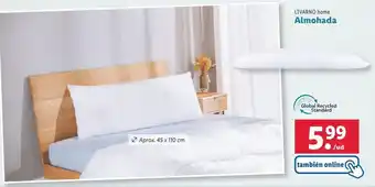 Lidl Almohada livarno oferta