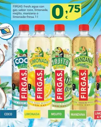 Agua con sabor firgas