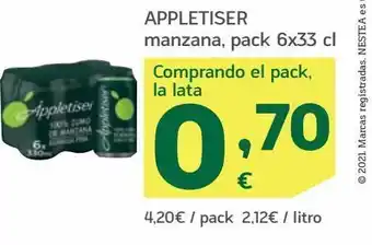 HiperDino Refrescos appletiser oferta