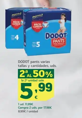 HiperDino Pañales dodot oferta