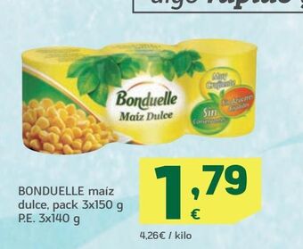 HiperDino Maíz dulce bonduelle oferta