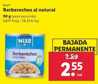 Lidl Berberechos nixe oferta