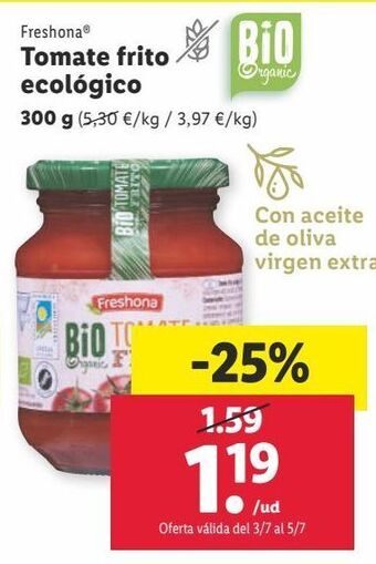 Lidl Tomate frito freshona oferta