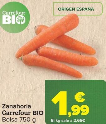 Carrefour Zanahoria carrefour bio oferta