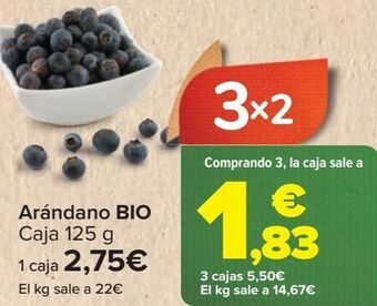 Carrefour Arándano bio oferta