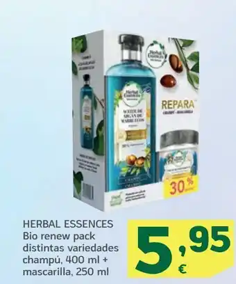 HiperDino Productos para el cabello herbal essences oferta