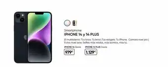 Fnac Smartphone iphone 14 y 14 plus el multitalento. tus fotos. tu letra | tus widgets. tu iphone. câmara nivel pro | fotos nivel oferta