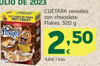 HiperDino Cereales de chocolate cuétara oferta