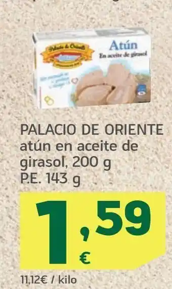 HiperDino Atún en aceite de girasol palacio de oriente oferta